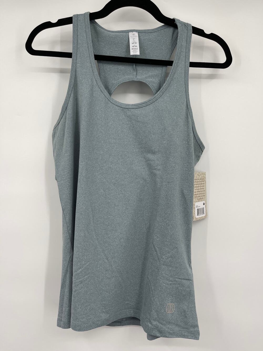 Balance Collection Activewear Tank Top Sleeveless Open Racer Back Size Large NEW - Picture 1 of 12